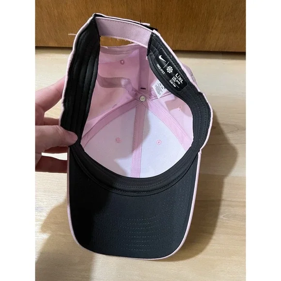 NWT Nike Dri Fit Club Cap Swoosh Adult Golf Hat Pink L/XL Adjustable NEW - Picture 7 of 8